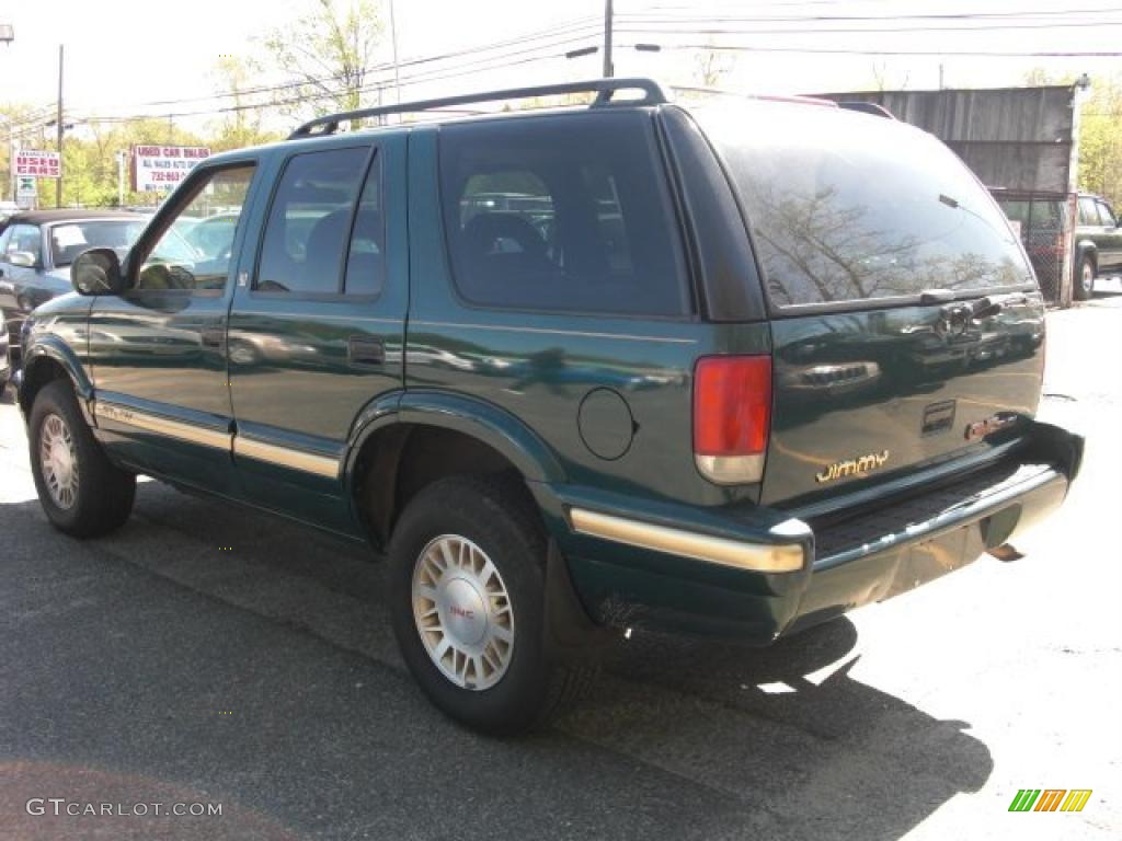 1997 Jimmy SLT 4x4 - Fairway Green Metallic / Beige photo #5