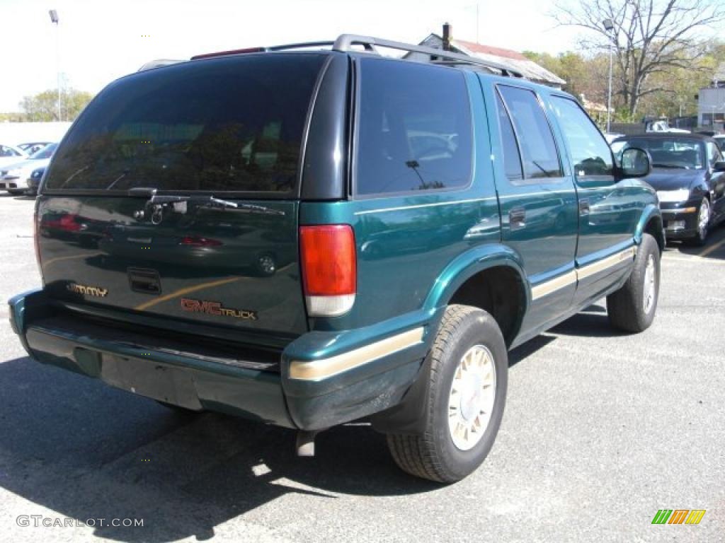 1997 Jimmy SLT 4x4 - Fairway Green Metallic / Beige photo #7