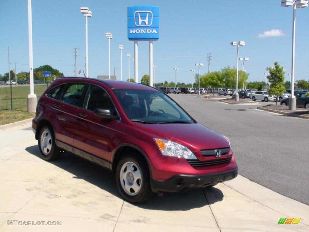 2007 CR-V LX - Tango Red Pearl / Gray photo #2