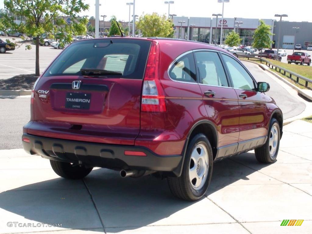2007 CR-V LX - Tango Red Pearl / Gray photo #7