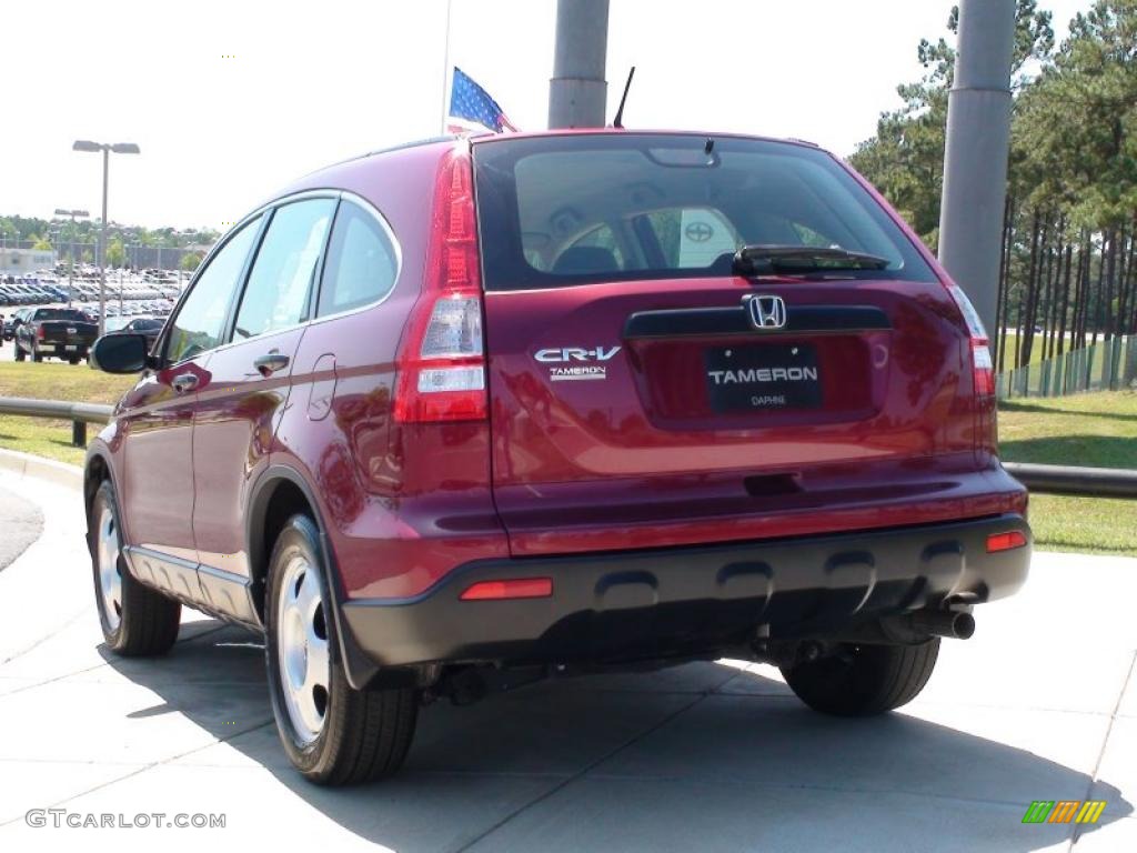 2007 CR-V LX - Tango Red Pearl / Gray photo #8
