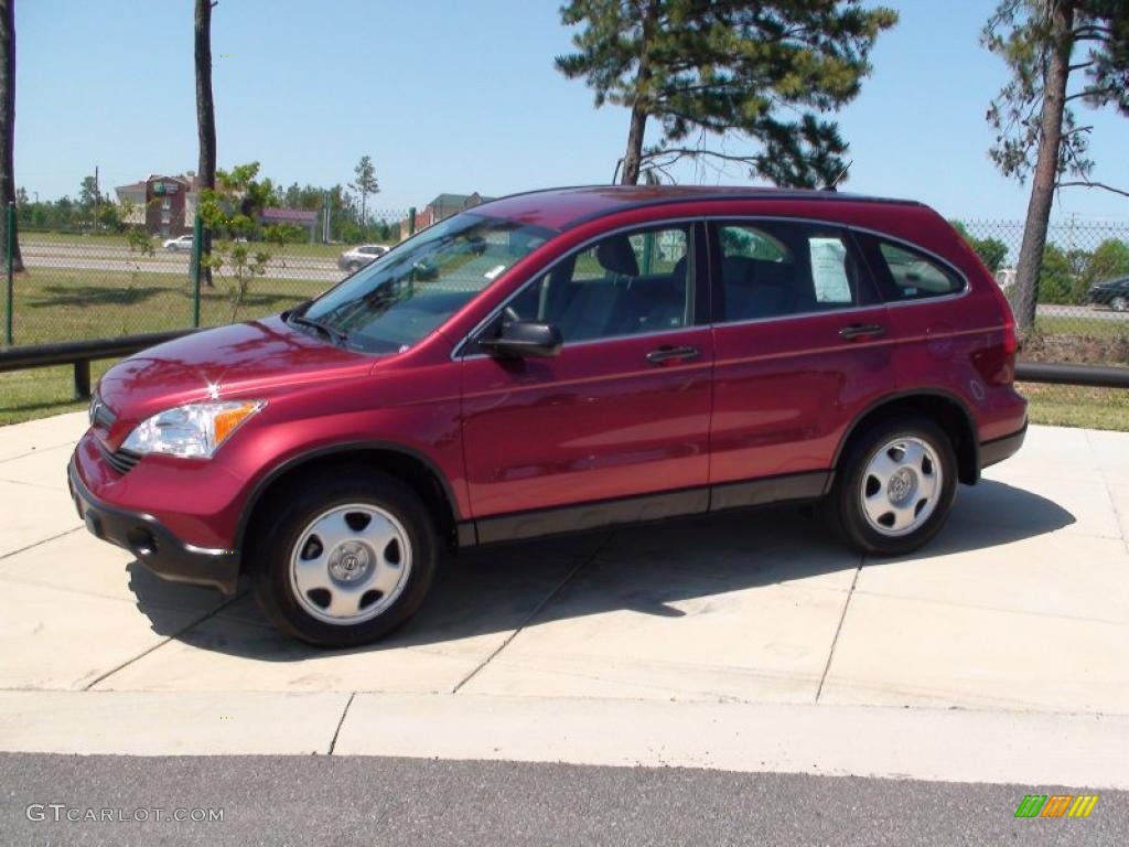 2007 CR-V LX - Tango Red Pearl / Gray photo #11
