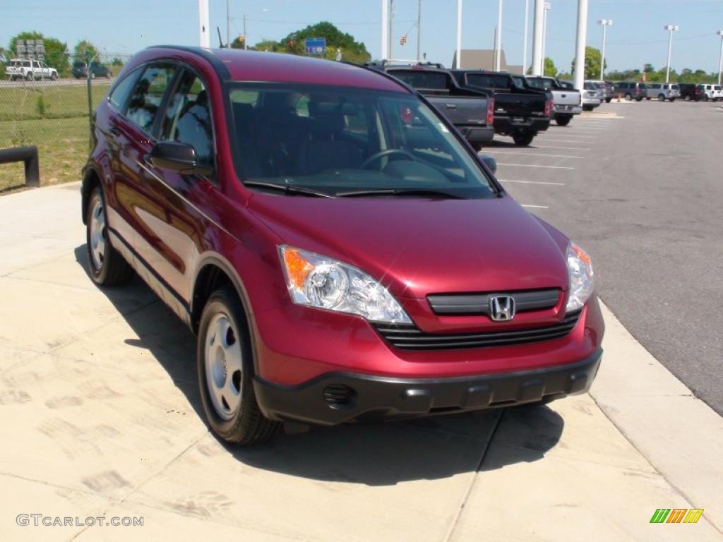 2007 CR-V LX - Tango Red Pearl / Gray photo #15