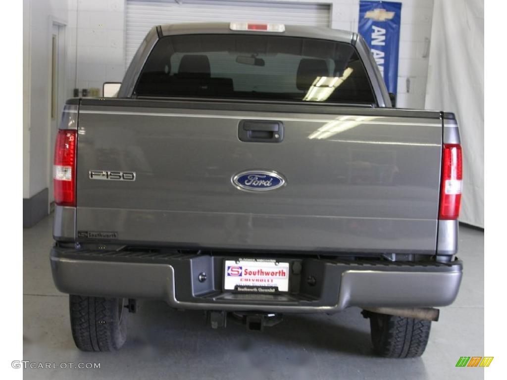 2005 F150 XLT SuperCab 4x4 - Dark Shadow Grey Metallic / Tan photo #3