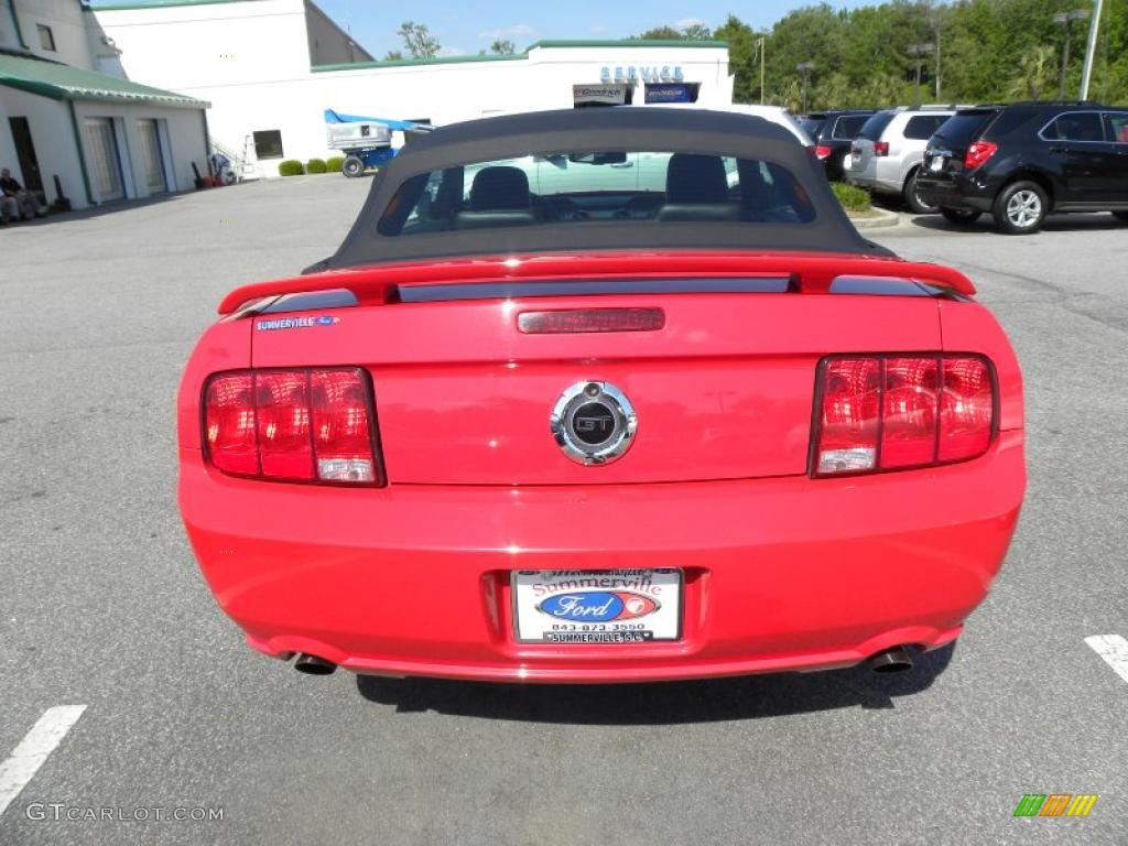 2007 Mustang GT Premium Convertible - Torch Red / Dark Charcoal photo #12