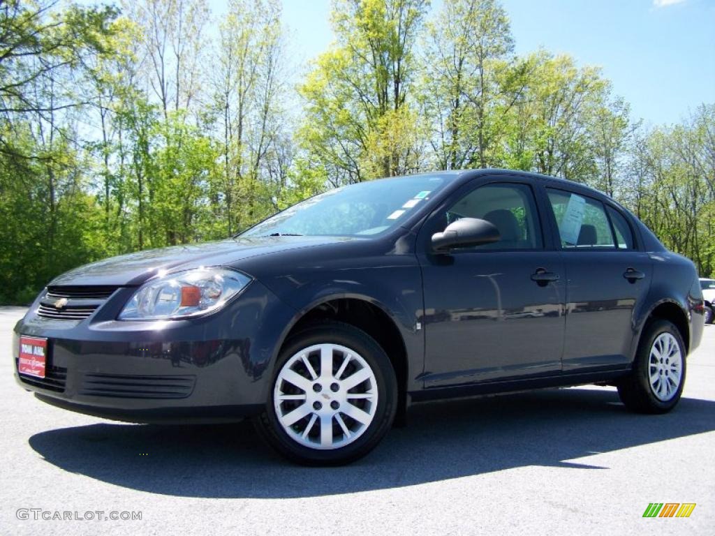 2009 Cobalt LS Sedan - Slate Metallic / Gray photo #4