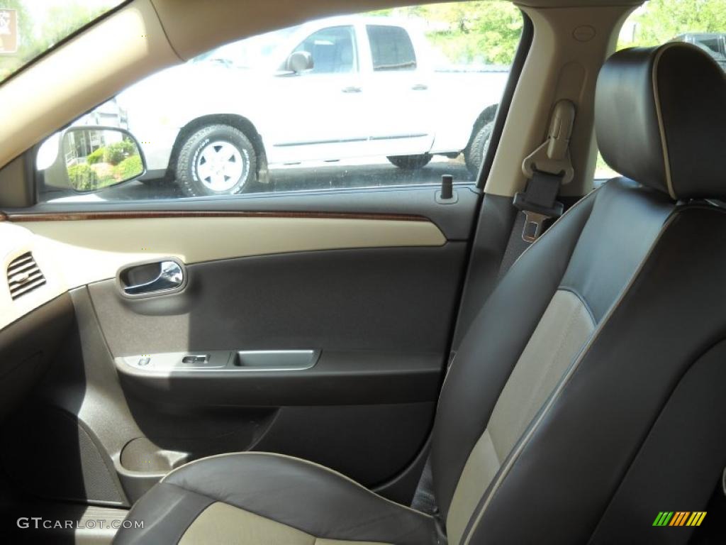 2008 Malibu LTZ Sedan - White / Cocoa/Cashmere Beige photo #11