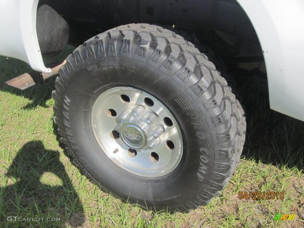 2002 F250 Super Duty XL SuperCab 4x4 - Oxford White / Medium Flint photo #18