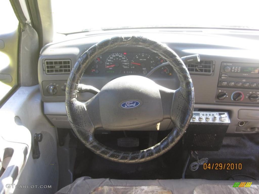 2002 F250 Super Duty XL SuperCab 4x4 - Oxford White / Medium Flint photo #29