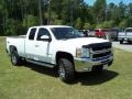 2008 Summit White Chevrolet Silverado 2500HD LTZ Extended Cab 4x4  photo #3