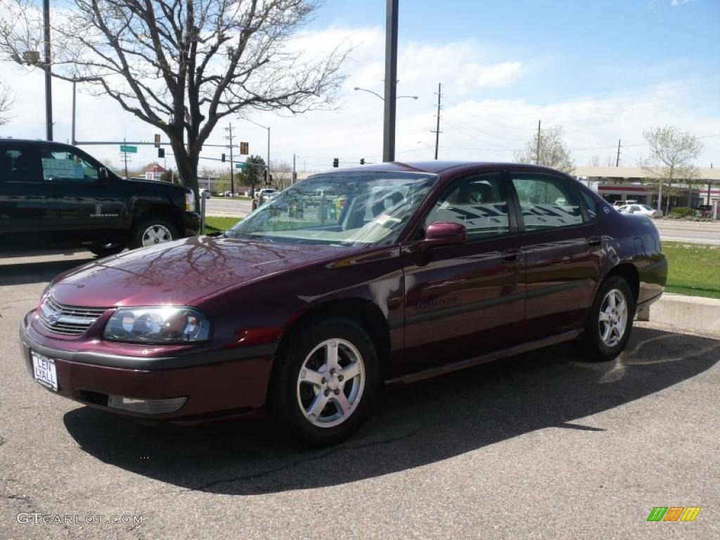 2003 Impala LS - Berry Red Metallic / Neutral Beige photo #2