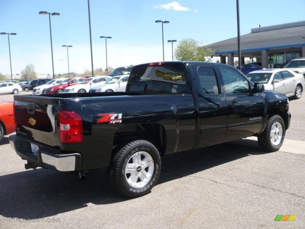 2010 Silverado 1500 LT Extended Cab 4x4 - Black / Ebony photo #6