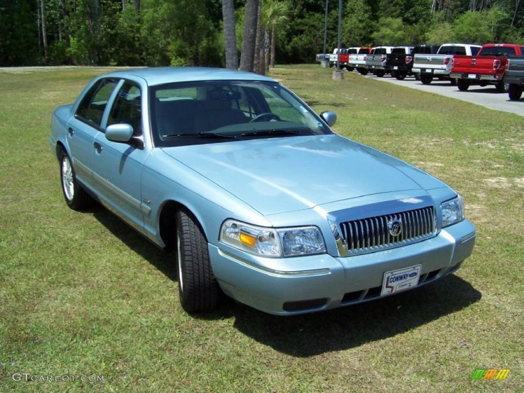 2009 Grand Marquis LS - Light Ice Blue Metallic / Medium Light Stone photo #3