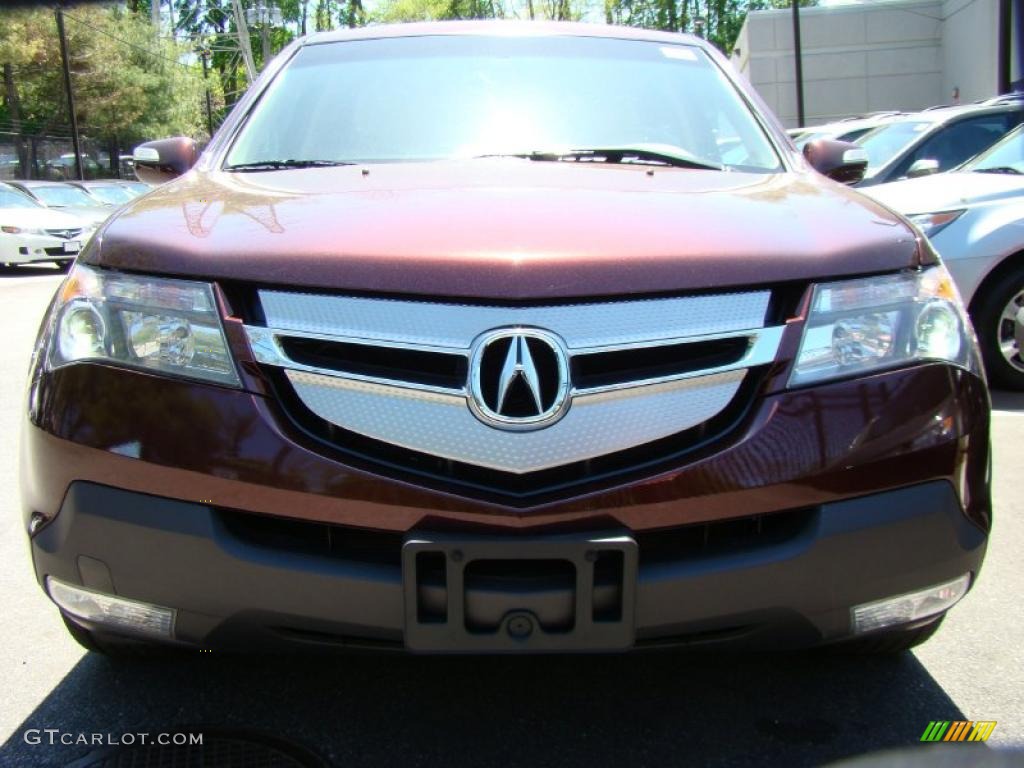 2007 MDX Sport - Dark Cherry Red Pearl / Parchment photo #2