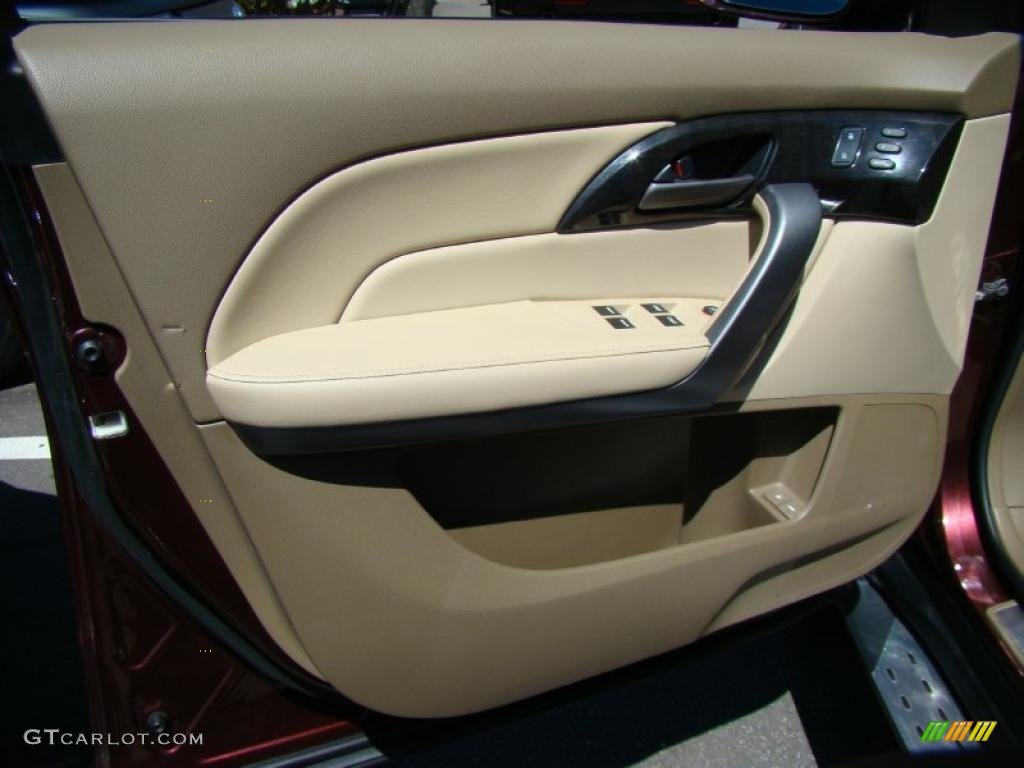 2007 MDX Sport - Dark Cherry Red Pearl / Parchment photo #7