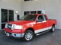 2007 Bright Red Ford F150 XLT SuperCab  photo #2