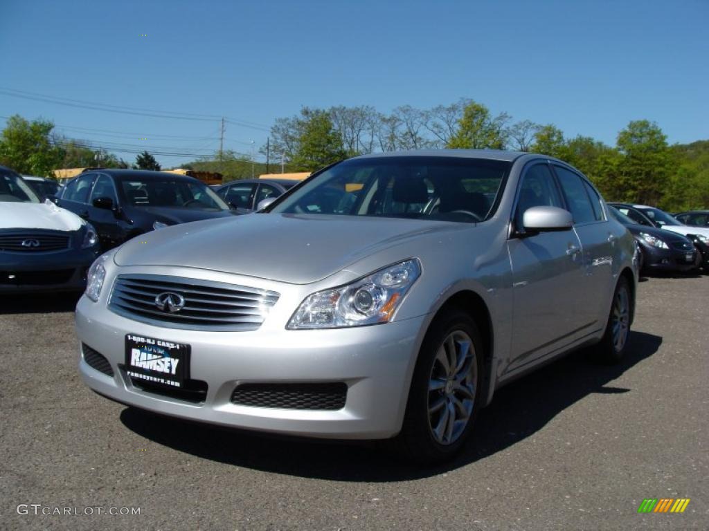 2008 G 35 x Sedan - Liquid Platinum Silver / Graphite photo #1