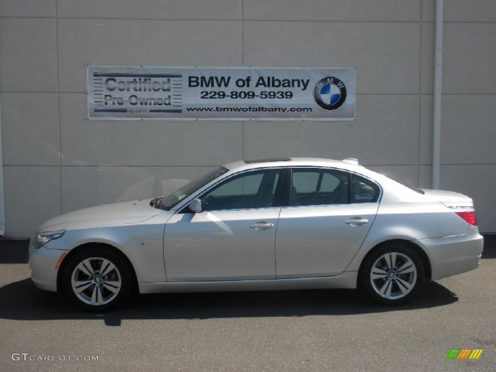 2010 5 Series 528i Sedan - Titanium Silver Metallic / Cream Beige photo #1