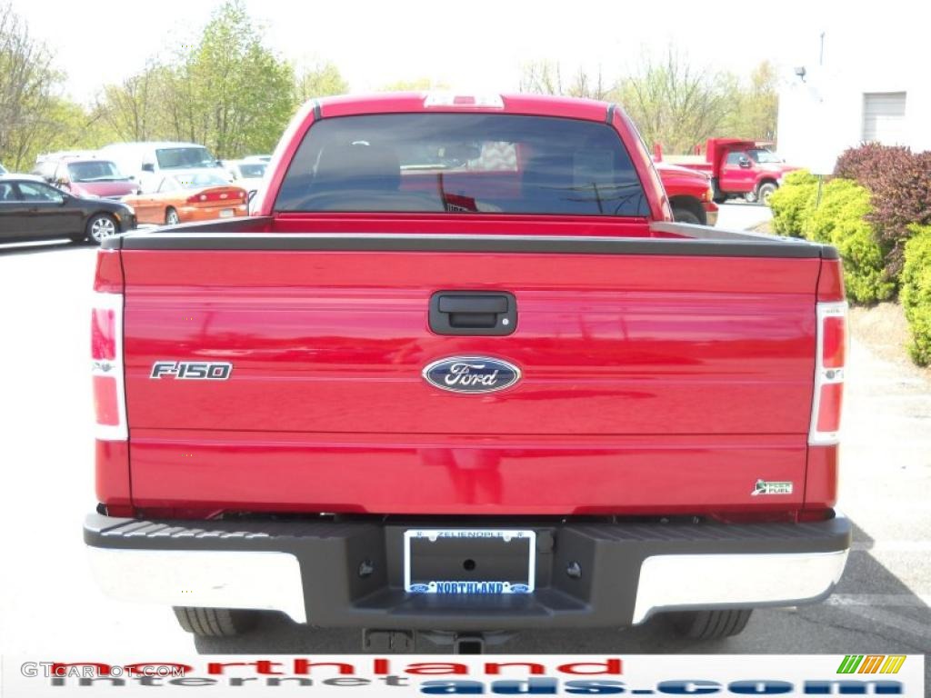 2010 F150 XLT SuperCab 4x4 - Red Candy Metallic / Medium Stone photo #7