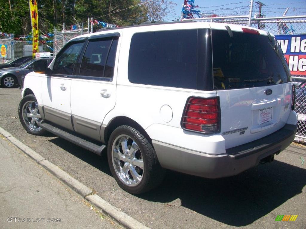 2003 Expedition XLT 4x4 - Oxford White / Flint Grey photo #3