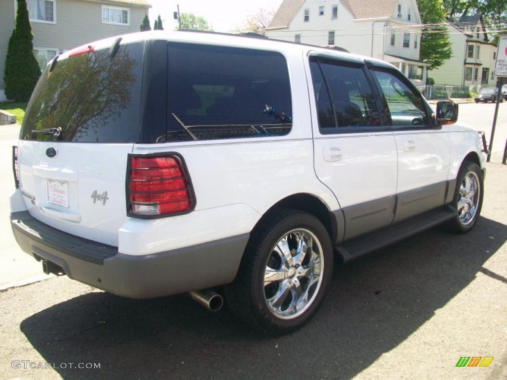 2003 Expedition XLT 4x4 - Oxford White / Flint Grey photo #4