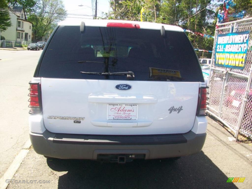 2003 Expedition XLT 4x4 - Oxford White / Flint Grey photo #5