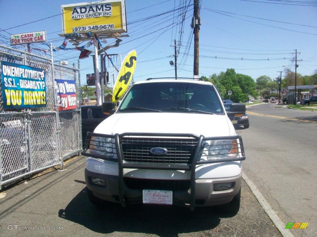2003 Expedition XLT 4x4 - Oxford White / Flint Grey photo #6