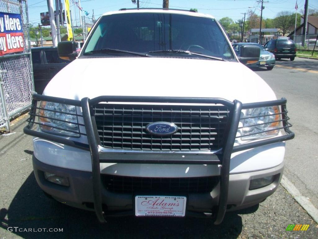 2003 Expedition XLT 4x4 - Oxford White / Flint Grey photo #7