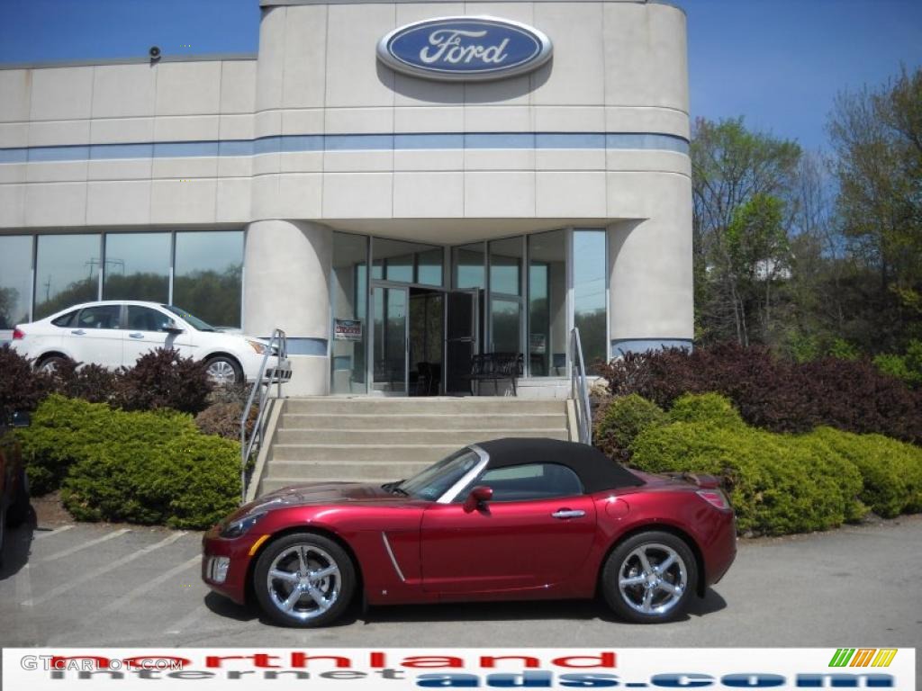 2009 Sky Red Line Roadster - Ruby Red / Black photo #1