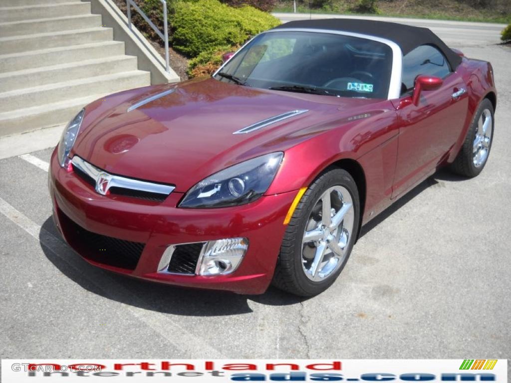 2009 Sky Red Line Roadster - Ruby Red / Black photo #2