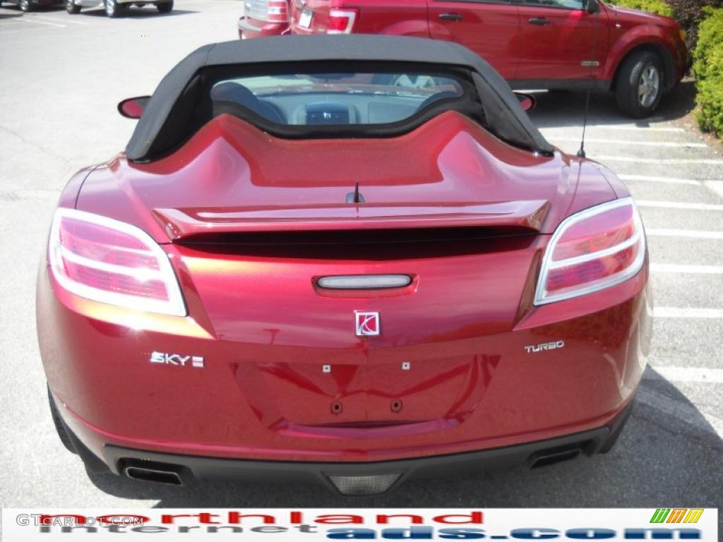 2009 Sky Red Line Roadster - Ruby Red / Black photo #7