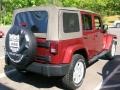 2007 Red Rock Crystal Pearl Jeep Wrangler Unlimited Sahara 4x4  photo #13