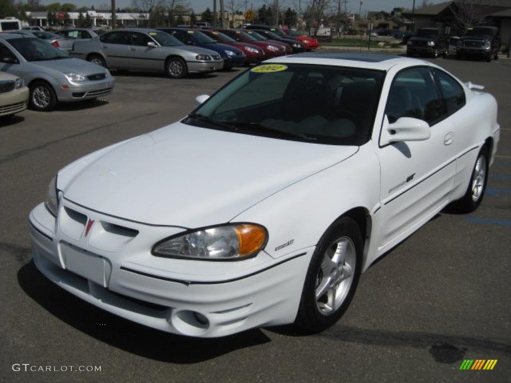 2002 Grand Am GT Coupe - Arctic White / Dark Pewter photo #8