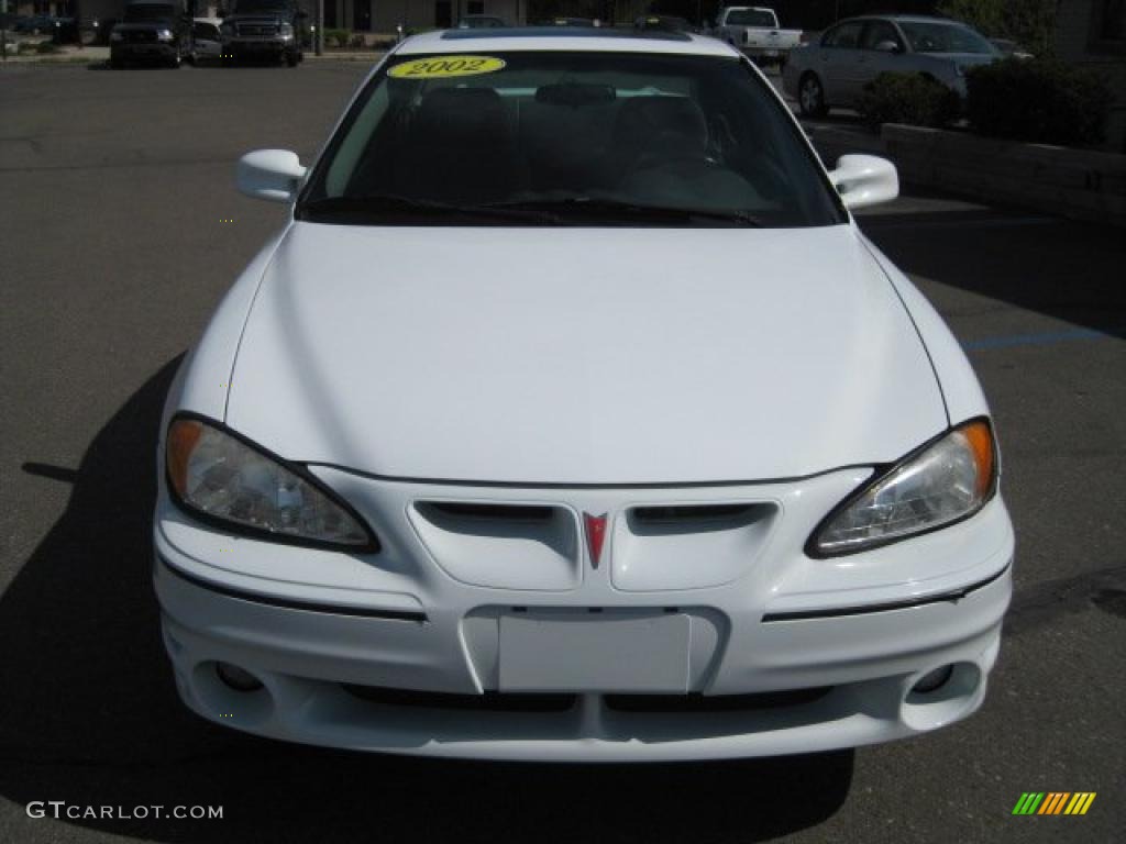 2002 Grand Am GT Coupe - Arctic White / Dark Pewter photo #9