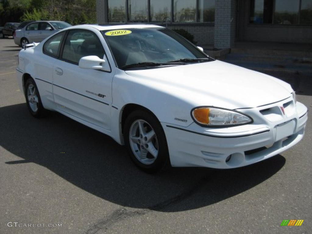 2002 Grand Am GT Coupe - Arctic White / Dark Pewter photo #10