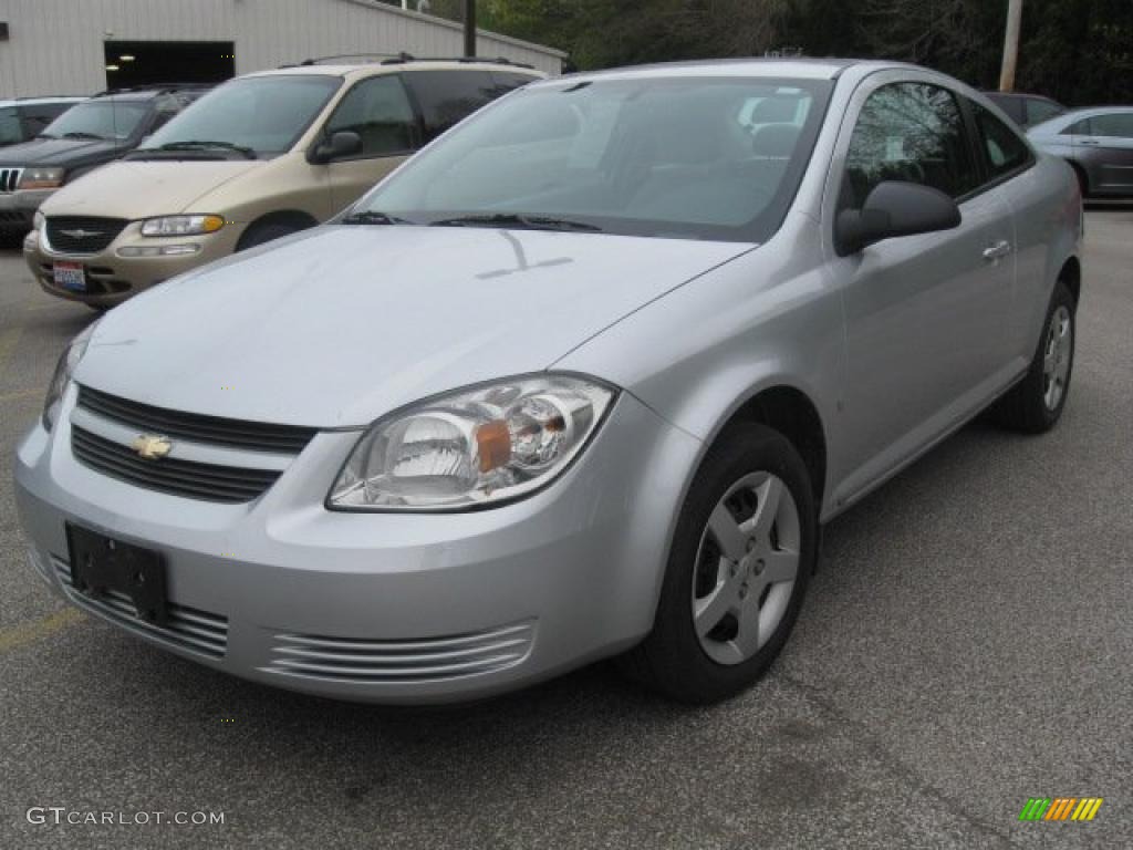 2008 Cobalt LS Coupe - Ultra Silver Metallic / Gray photo #1