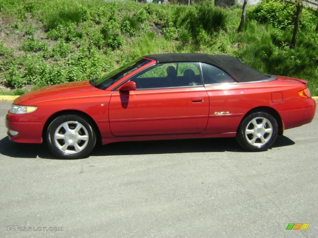 2003 Solara SLE V6 Convertible - Red Flame Metallic / Charcoal photo #1