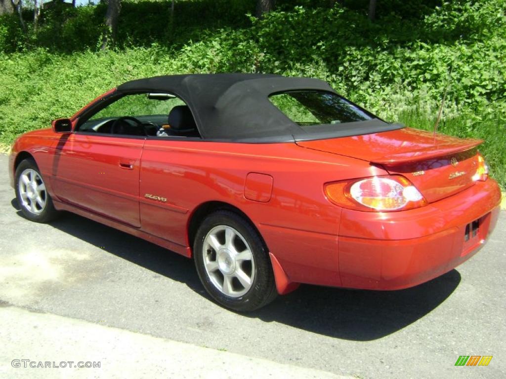 2003 Solara SLE V6 Convertible - Red Flame Metallic / Charcoal photo #3