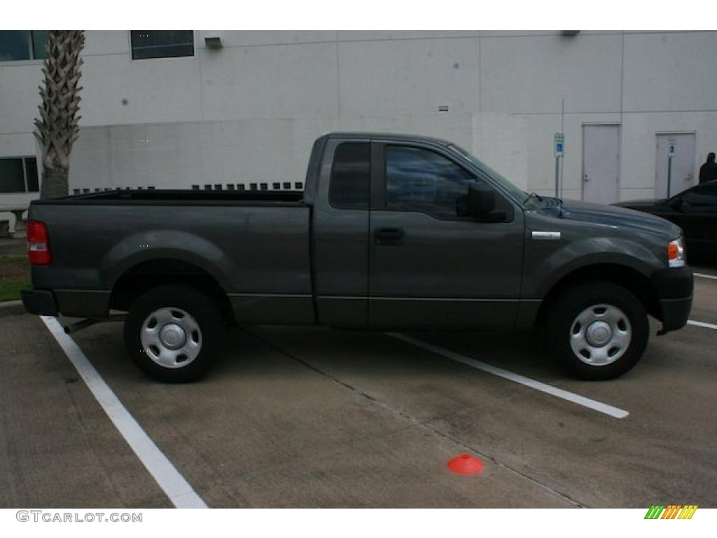 2005 F150 XL Regular Cab - Dark Shadow Grey Metallic / Medium Flint Grey photo #4