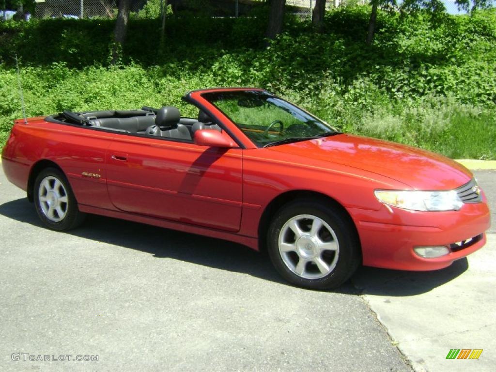 2003 Solara SLE V6 Convertible - Red Flame Metallic / Charcoal photo #5