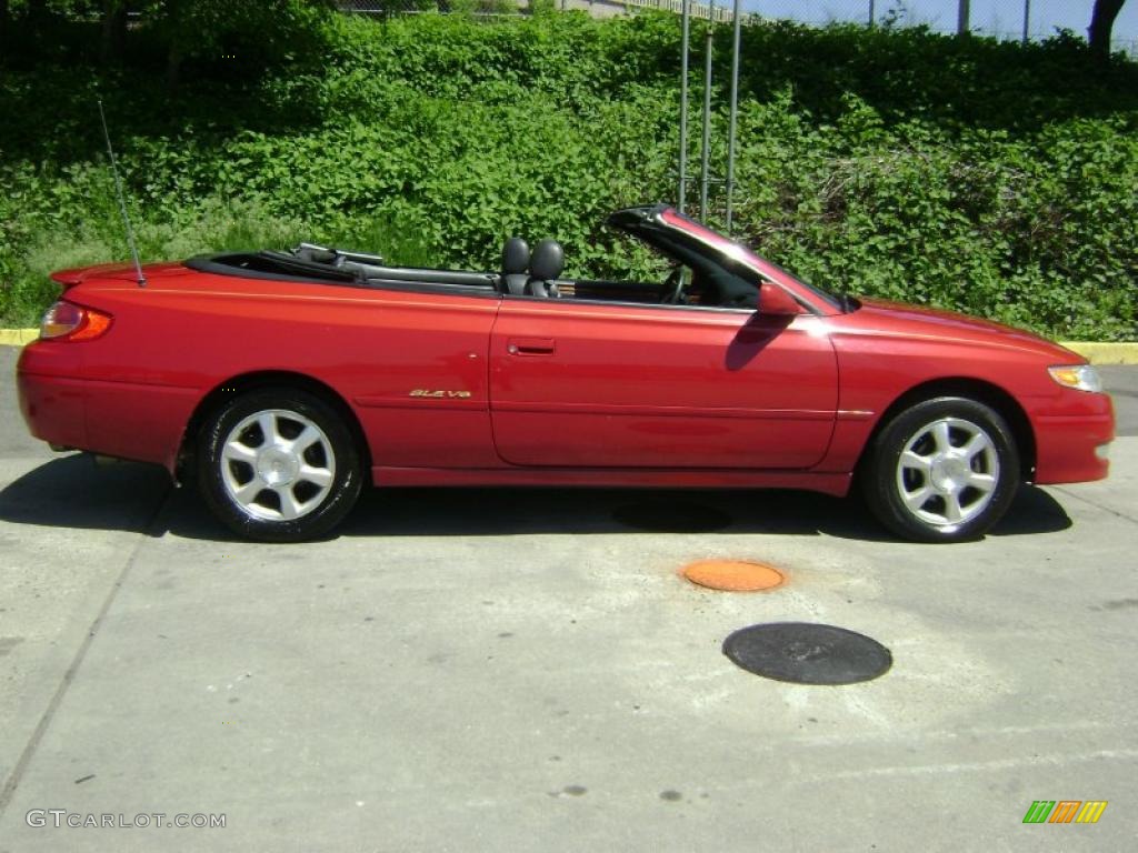 2003 Solara SLE V6 Convertible - Red Flame Metallic / Charcoal photo #8