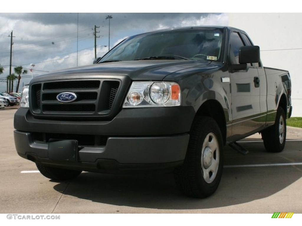 2005 F150 XL Regular Cab - Dark Shadow Grey Metallic / Medium Flint Grey photo #11