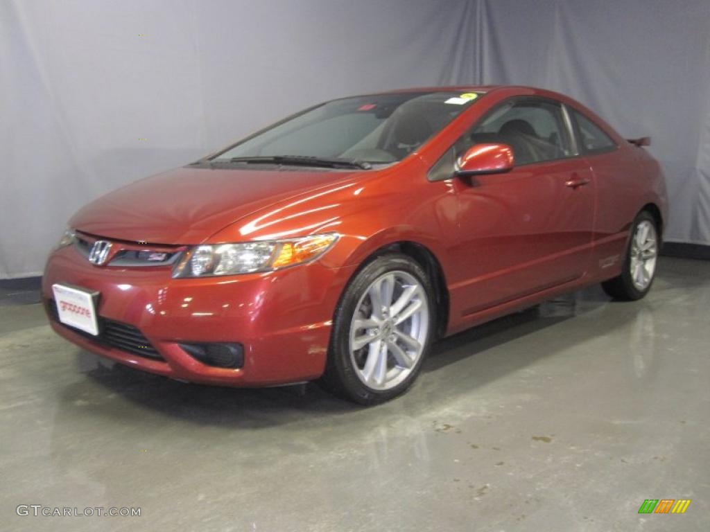 2007 Civic Si Coupe - Tango Red Pearl / Black photo #1