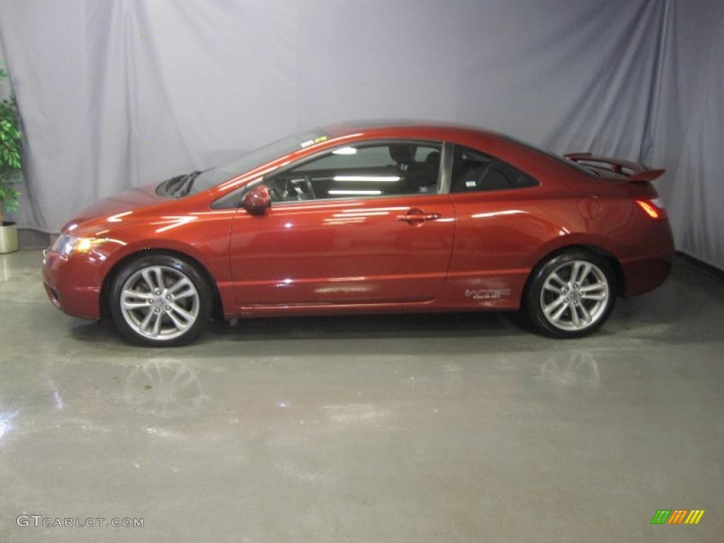 2007 Civic Si Coupe - Tango Red Pearl / Black photo #2