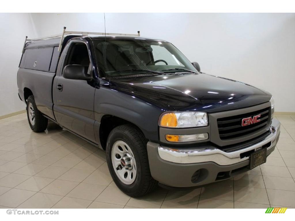 2006 Sierra 1500 Regular Cab - Deep Blue Metallic / Dark Pewter photo #1