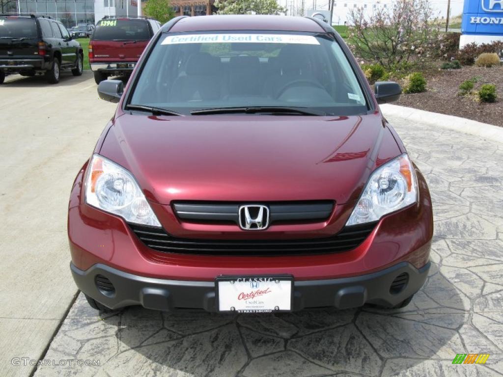 2008 CR-V LX 4WD - Tango Red Pearl / Gray photo #5