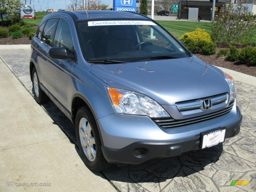 2007 CR-V EX 4WD - Glacier Blue Metallic / Gray photo #1