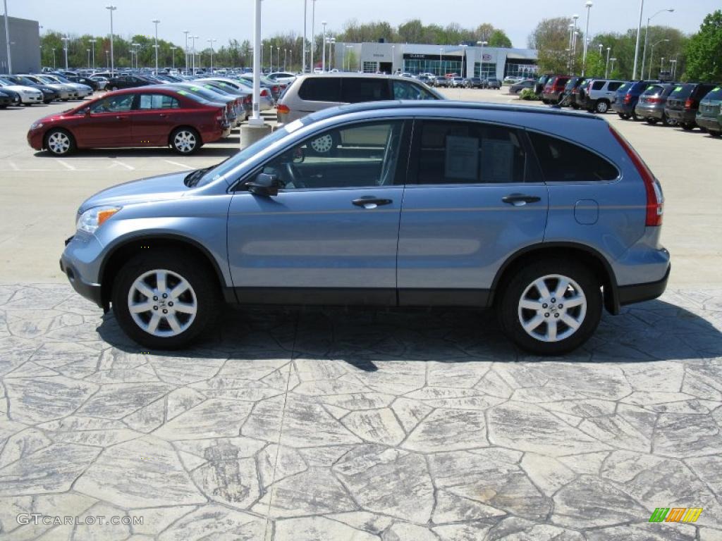 2007 CR-V EX 4WD - Glacier Blue Metallic / Gray photo #4