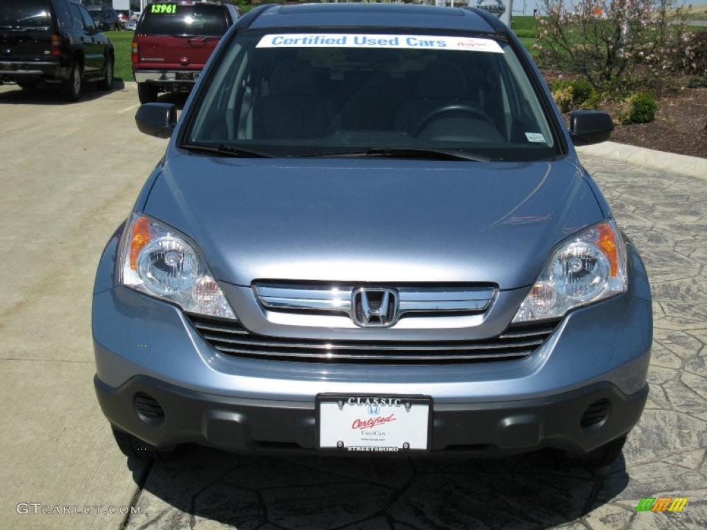 2007 CR-V EX 4WD - Glacier Blue Metallic / Gray photo #5