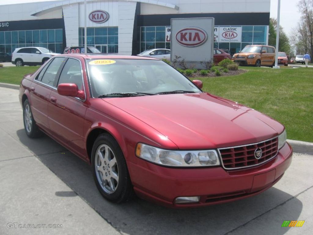 2003 Seville STS - Crimson Red Pearl / Neutral Shale photo #1